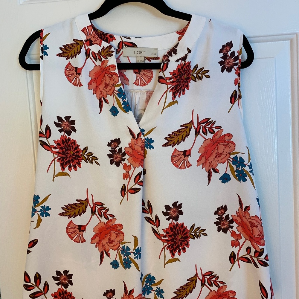 Loft Floral Tank Top